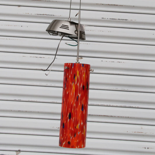 Vintage-style Italian red Murano pendant lighting design