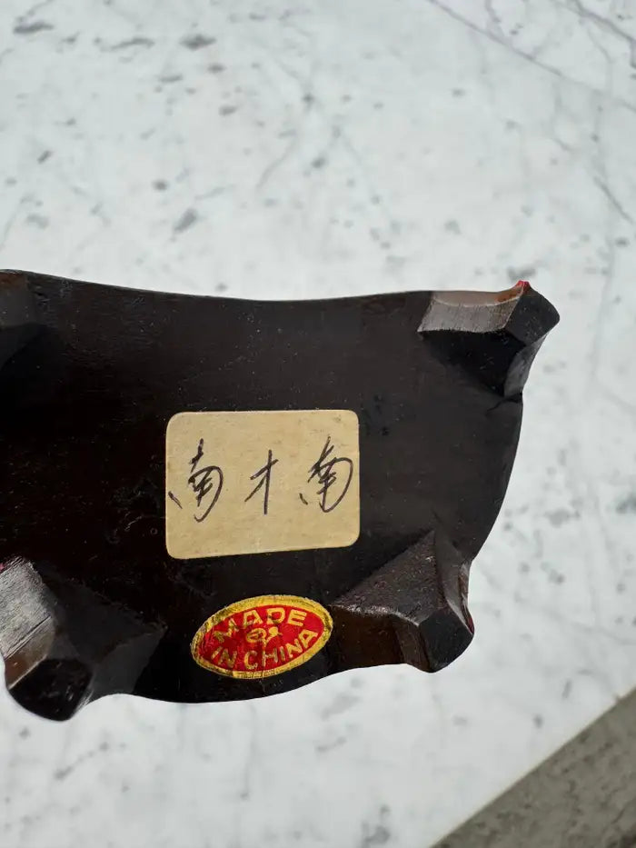 Decorative green stone elephant tabletop sculpture