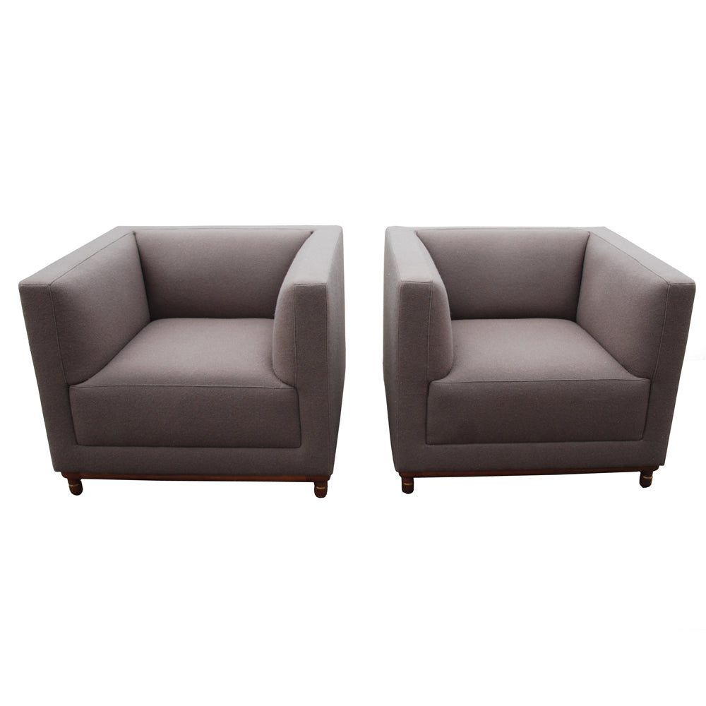Pair Jephson Robb for Bernhardt Mills lounge chairs