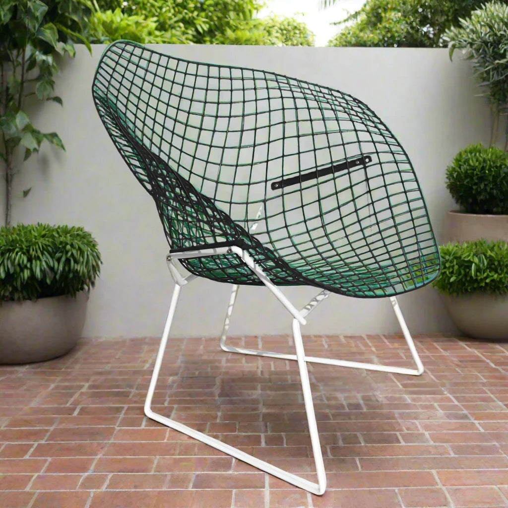 Knoll Bertoia two-tone diamond lounge chair outdoor