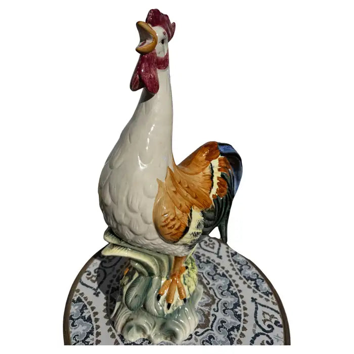 Large ceramic rooster decor
