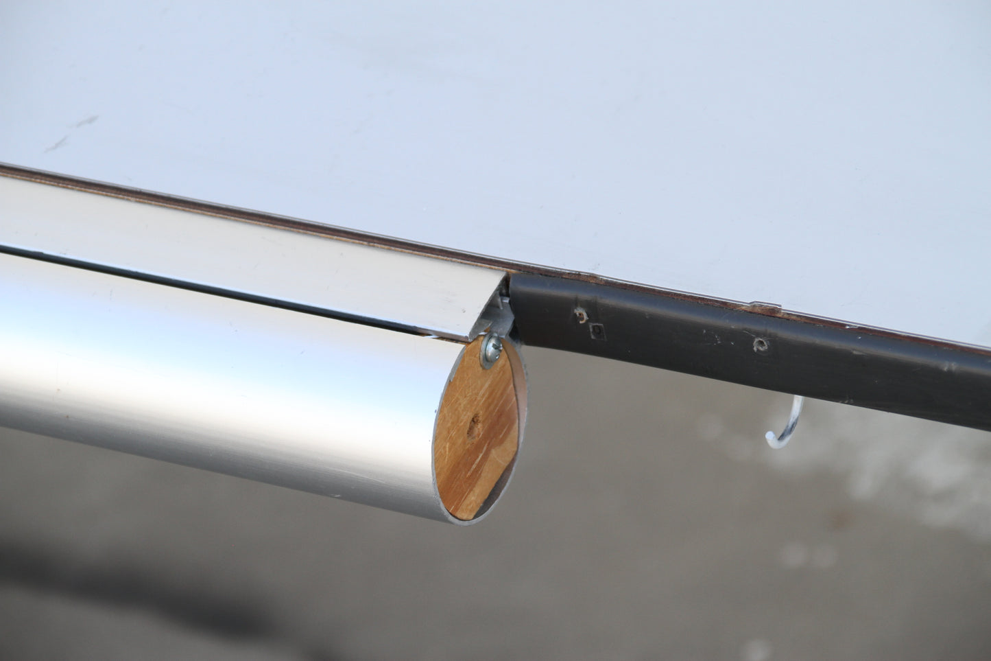 Sleek home office drafting table with chrome legs