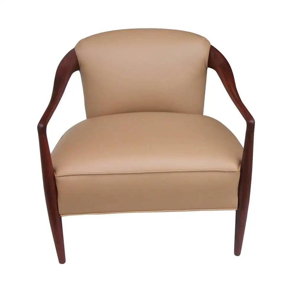 Organic teak frame Kofod Larsen style lounge chair