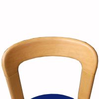 Metro Retro Furniture blue seat Stendig Rey stacking chairs.​