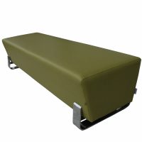 Stylish green bench 70.5 inch modernist design Metro Retro Furniture