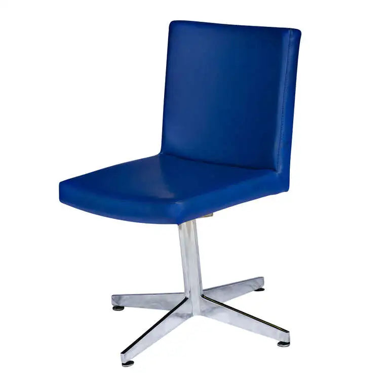 Blue arm office chair mid-century modern