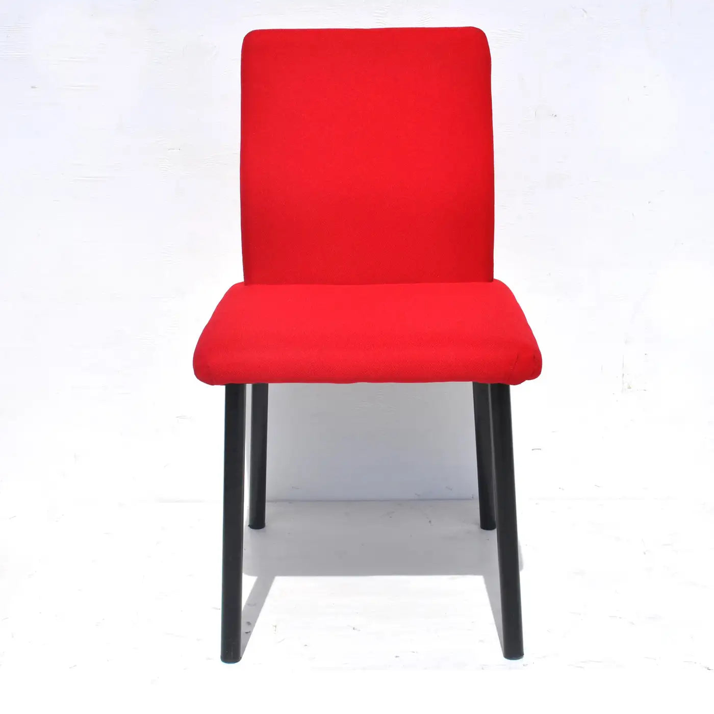 Sottsass Memphis dining chair red upholstery