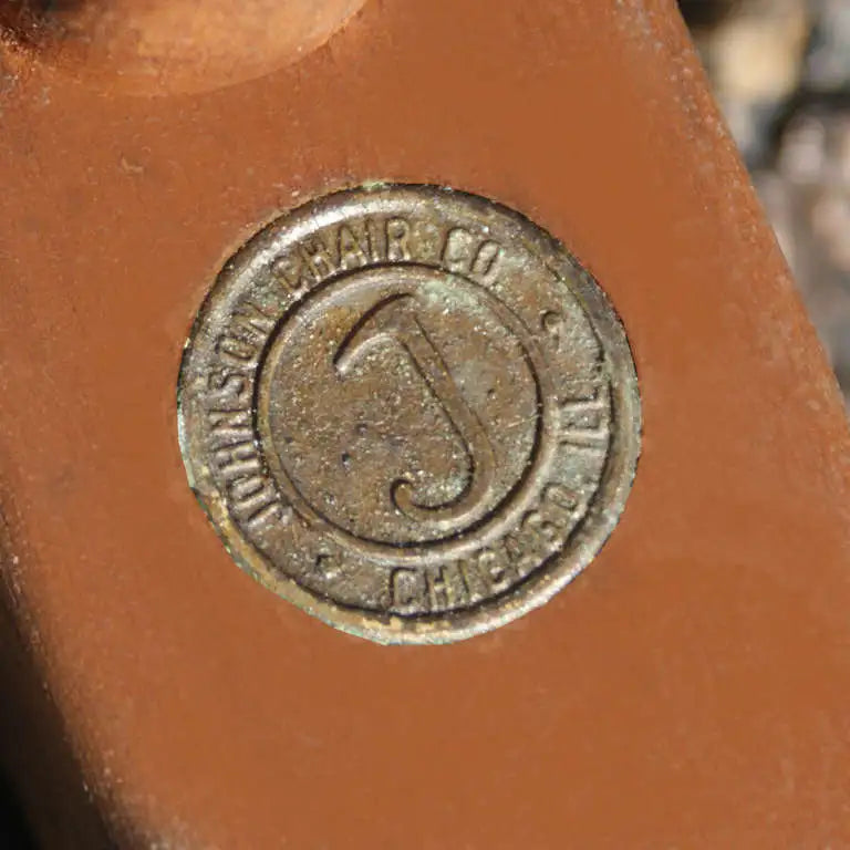 American modern walnut frame dining chair