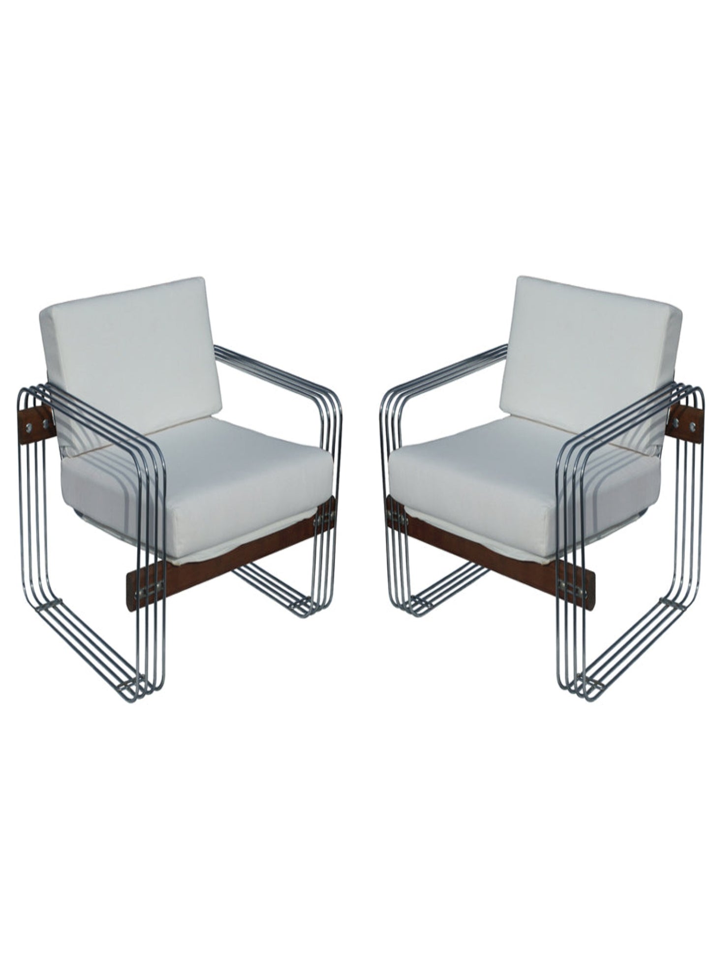 Metro Retro Furniture vintage chrome frame lounge chair