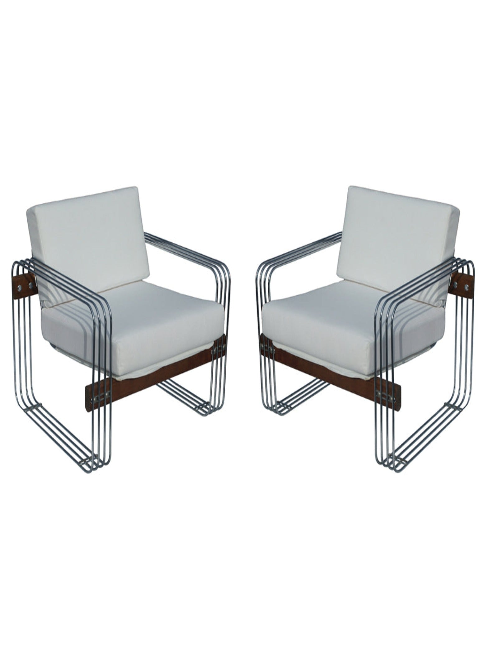 Metro Retro Furniture vintage chrome frame lounge chair