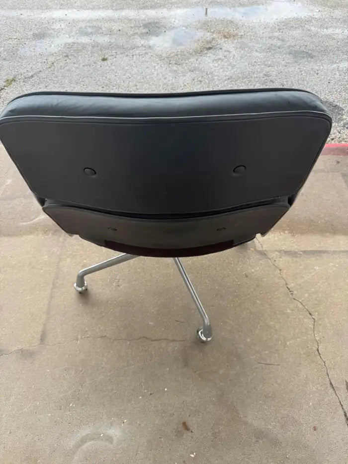 Vintage Eames Time Life chair with polished aluminum base