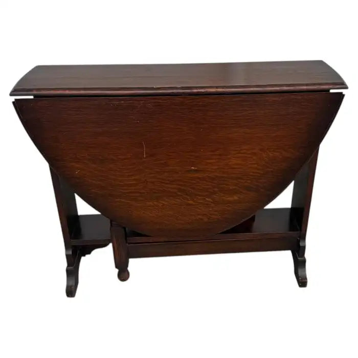 Mid Century Modern folding leaf dining table