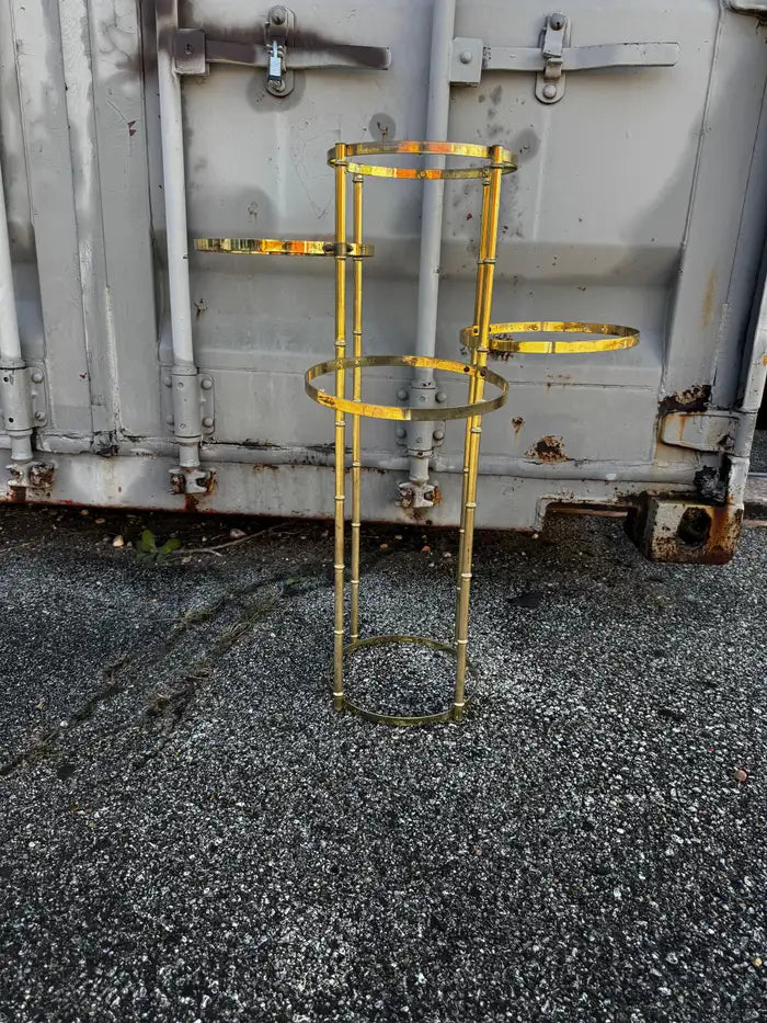Vintage brass 4 tier plant display stand