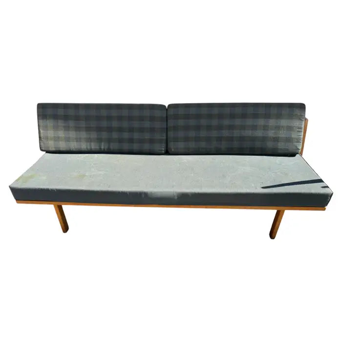 Mid Century Modern oak daybed sofa in Scandinavian style
