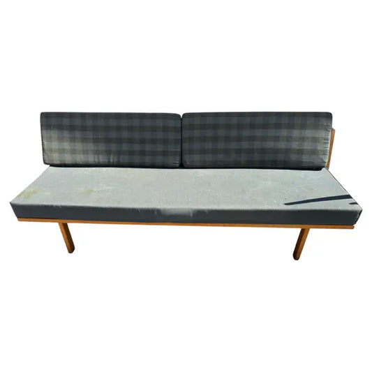Mid Century Modern oak daybed sofa in Scandinavian style