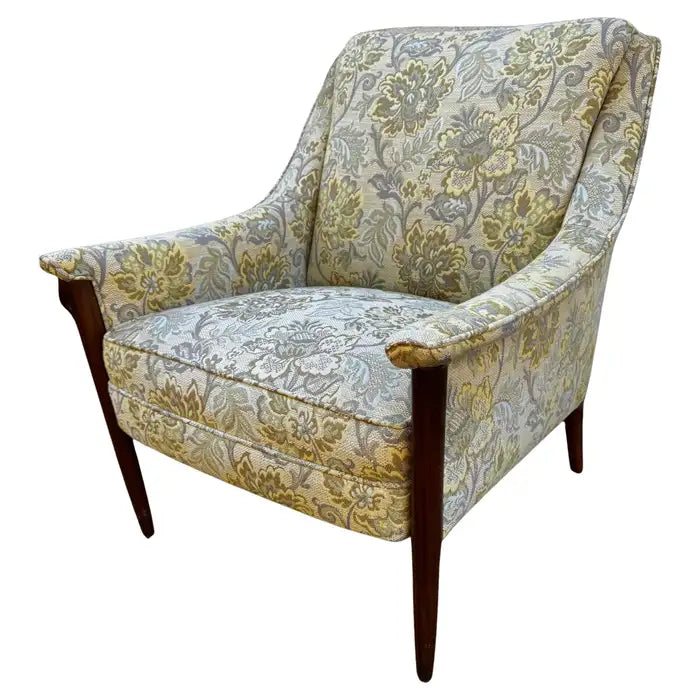 Mid century modern upholstered armchair