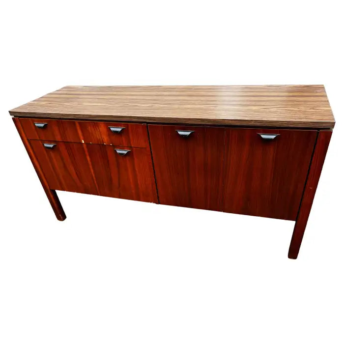 Mid century walnut credenza modern storage
