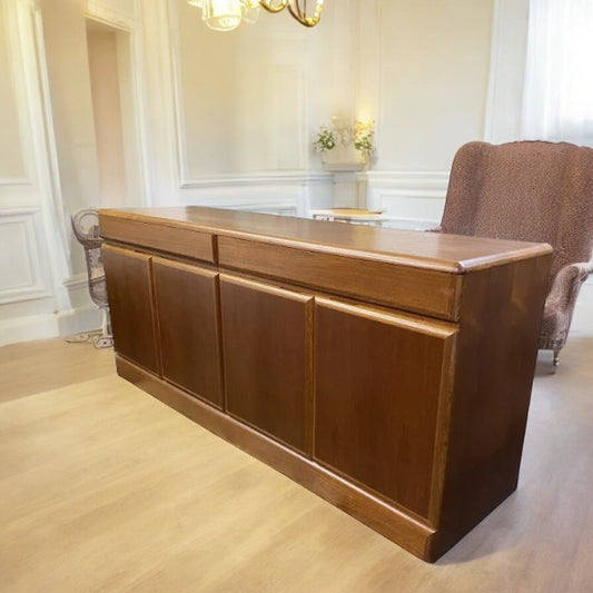 Midcentury Danish Modern teak credenza sideboard