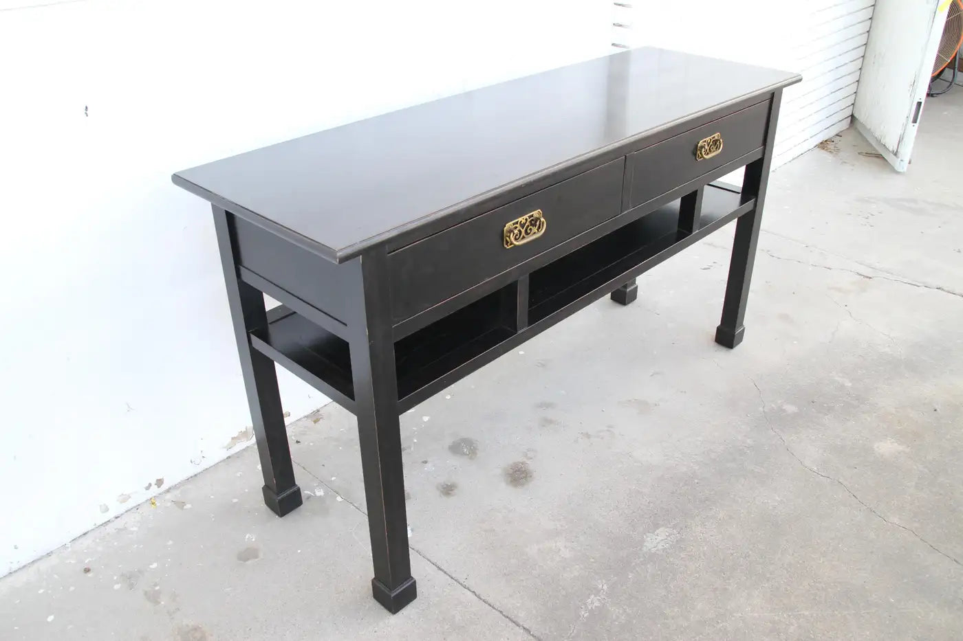 Metro Retro Furniture black Asian console table