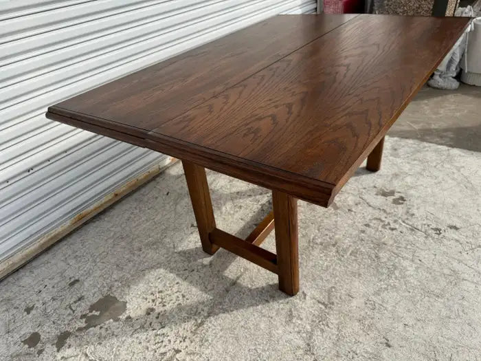 Rattan front two drawer desk console table