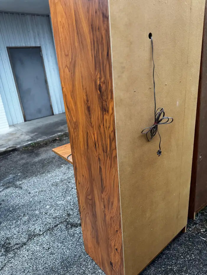 Modern bar cabinet with drop front panel