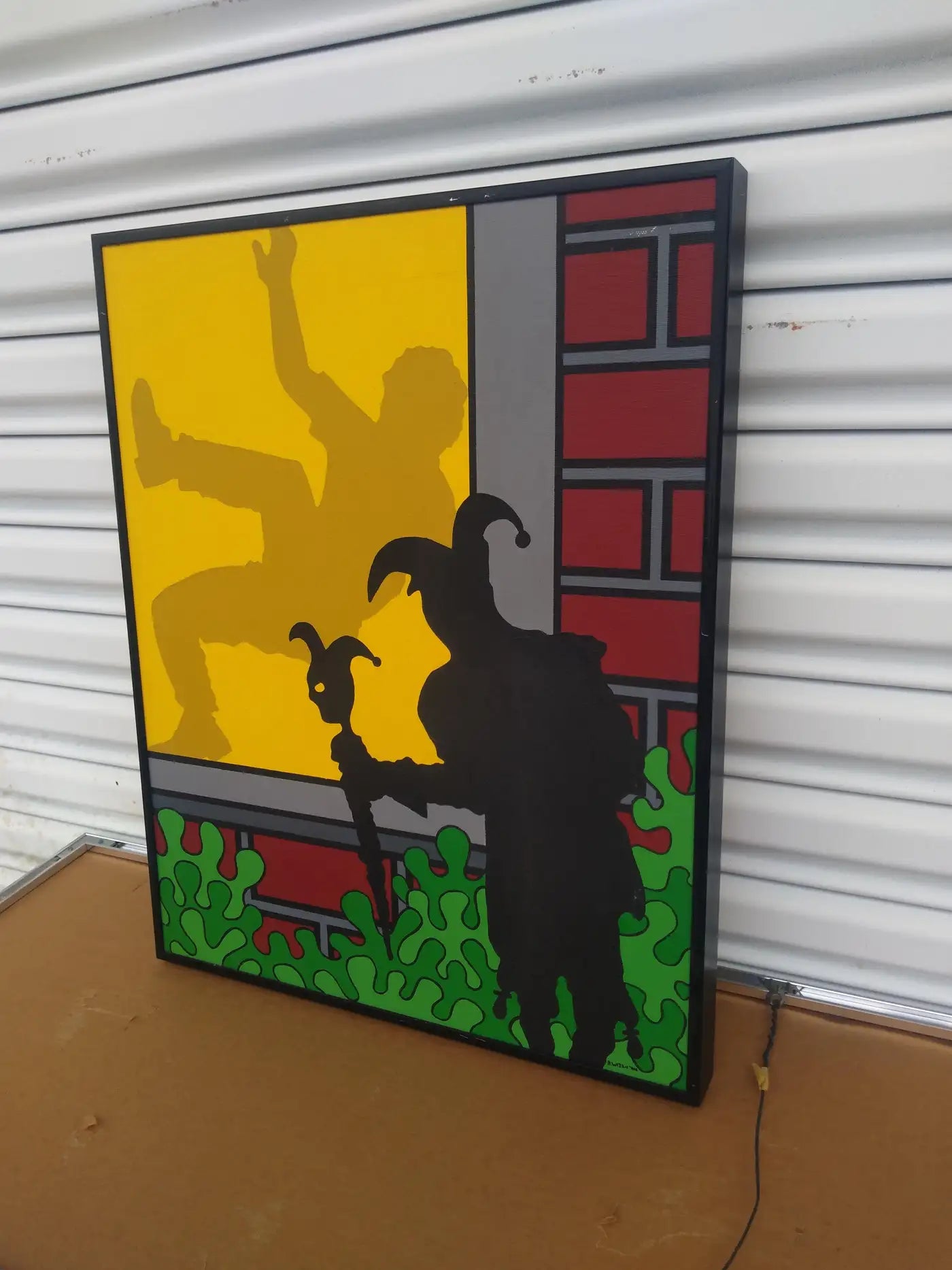 Modernist Alma sideboard with metal trim and drawers