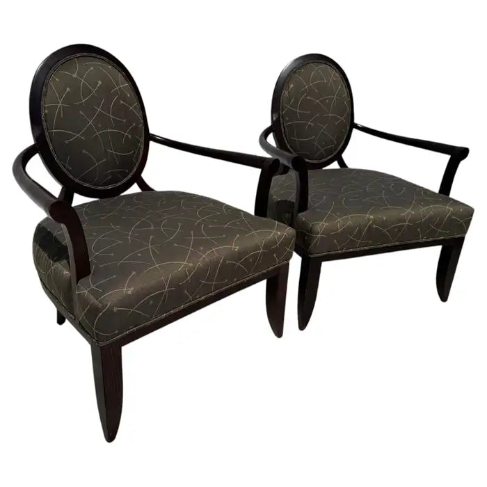 modern sculpted bergere chairs upholstered armchairs