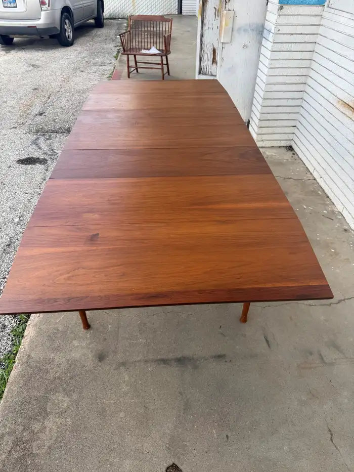 Vintage walnut dining table for modern dining room