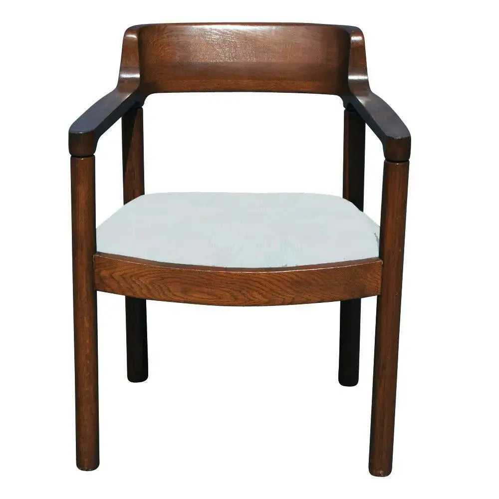 Classic Zographos Ireland armchair architectural lines walnut.​