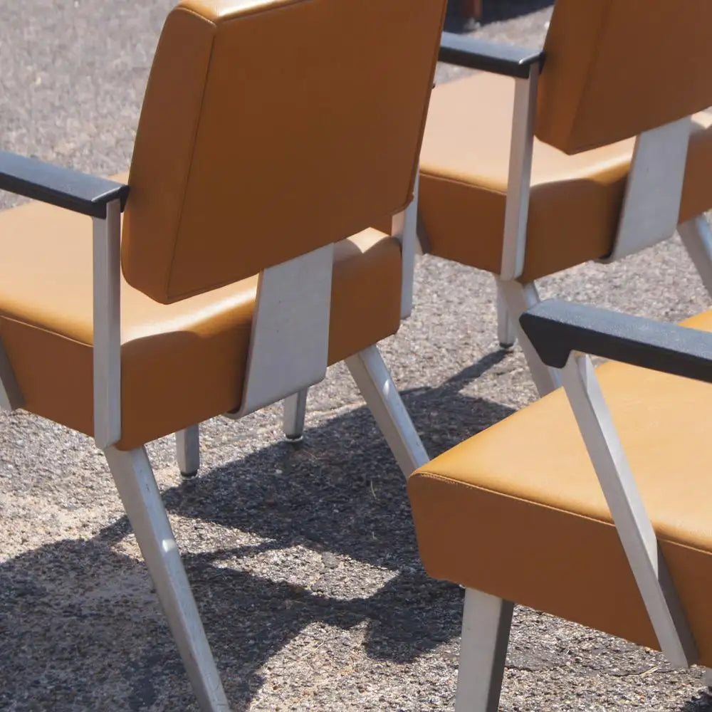 Industrial aluminum frame armchair retro GF MR12138