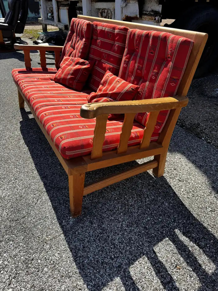 Nordic modern pine living room couch
