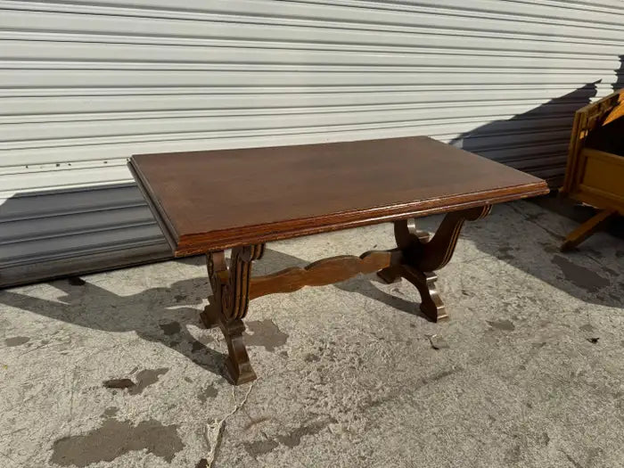 Os de Mouton style walnut coffee table