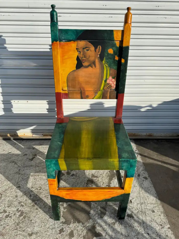 Hand painted chair craftsmanship