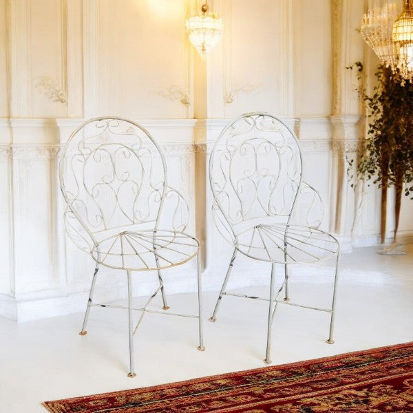 Pair of Rustic Outdoor Arm Chairs (MS10457)