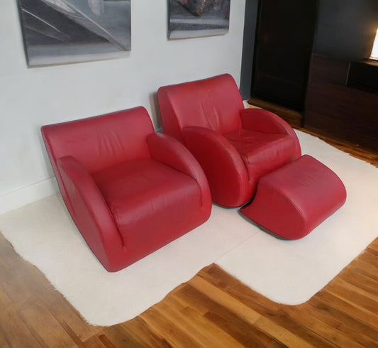 Vladimir Kagan "Rock Star" His and Her lounge chairs
