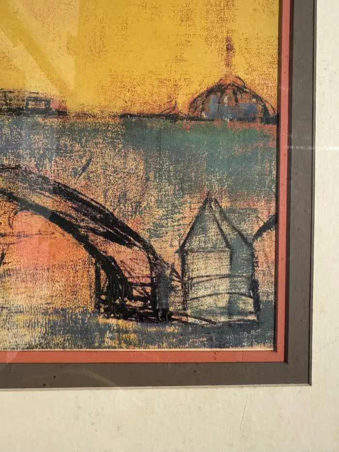 Tree and river art print