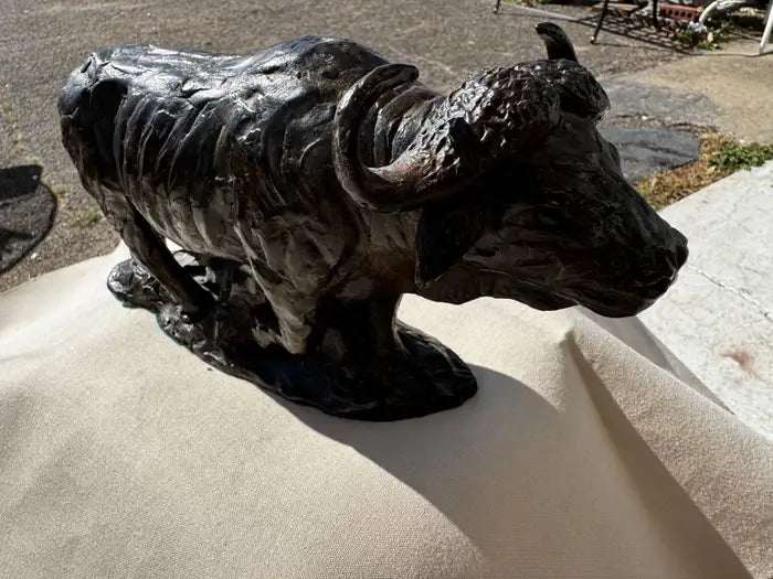 Bronze bull art collectible
