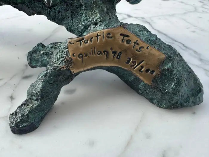 Fine Art Bronze Turtle Decorative Accent