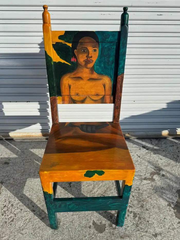 Paul Gauguin style painted chairs