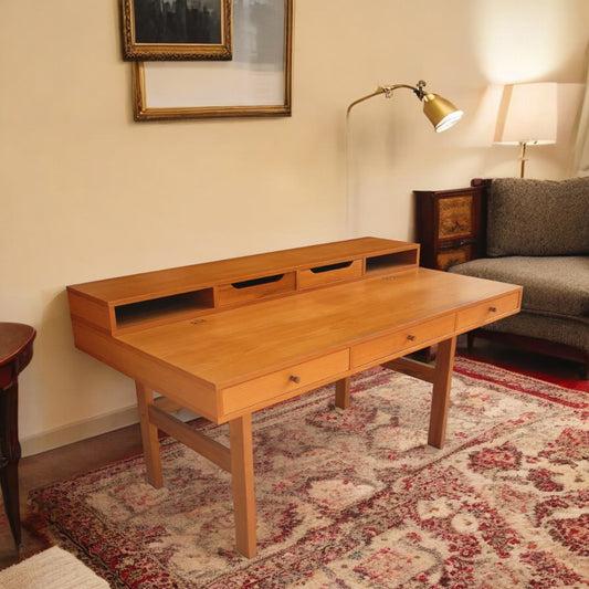 Peter Løvig Nielsen for Laurits M Larsen Scandinavian Modern Teak Desk