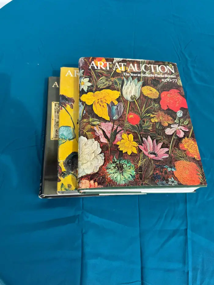 Rare art auction books from 1976 to 1978 Sothebys