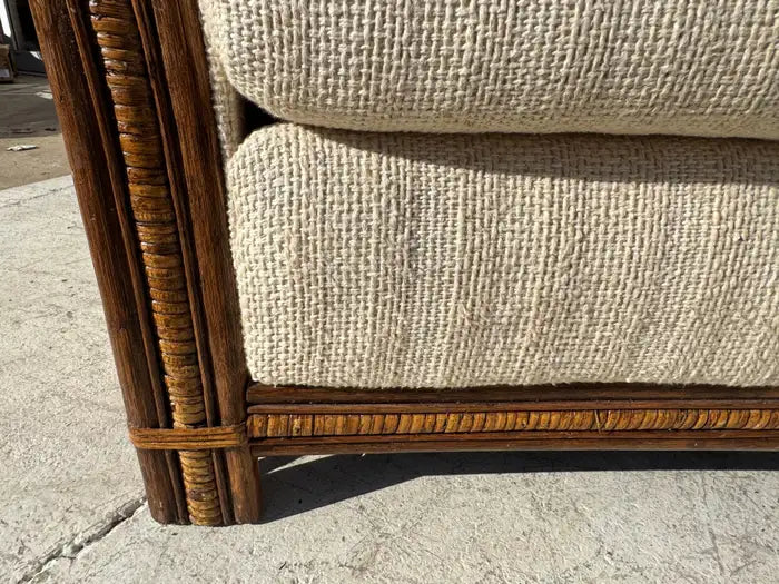 Bamboo sofa with open airy construction