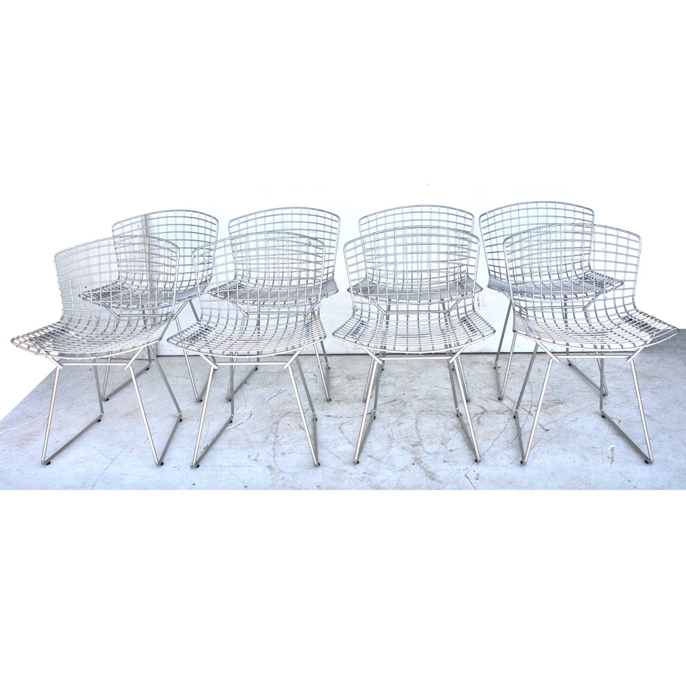 Mid century restored Knoll Bertoia side chair set