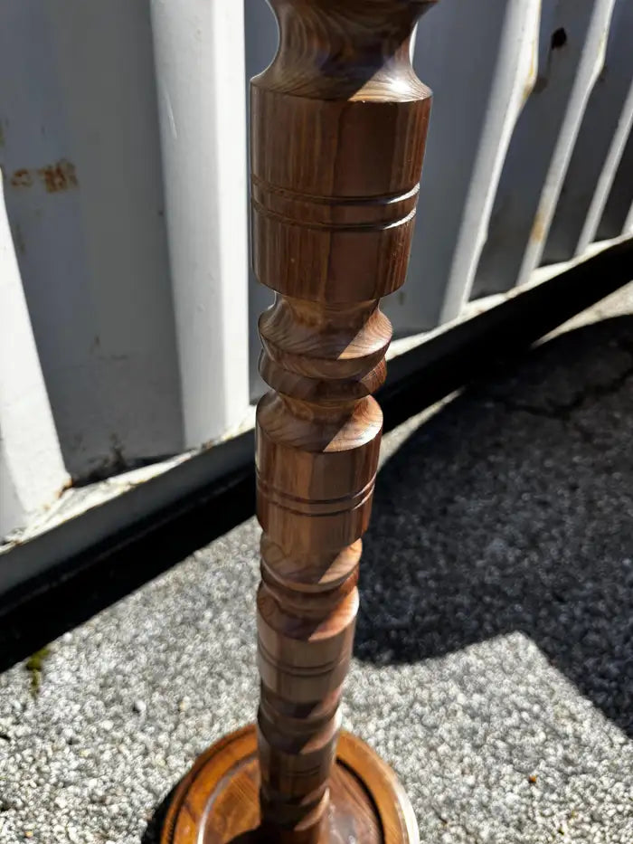 Retro Swedish wood floor lamp for living room