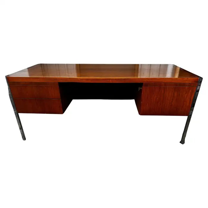 Richard Schultz desk for Knoll with rosewood veneer