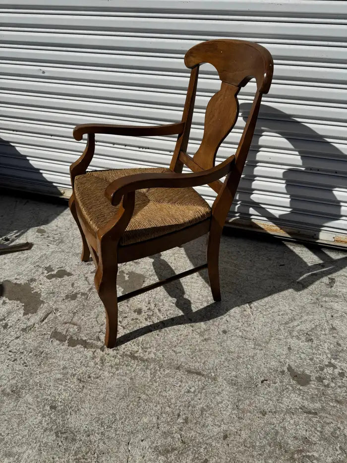 country french chair carved walnut frame