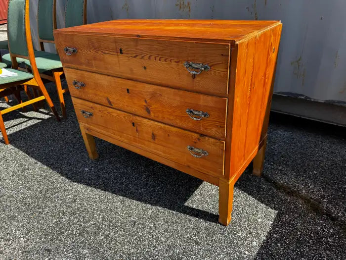 Swedish farmhouse wood dresser storage