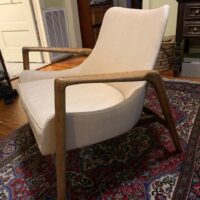 Sculptural floating seat Danish modern lounge chair