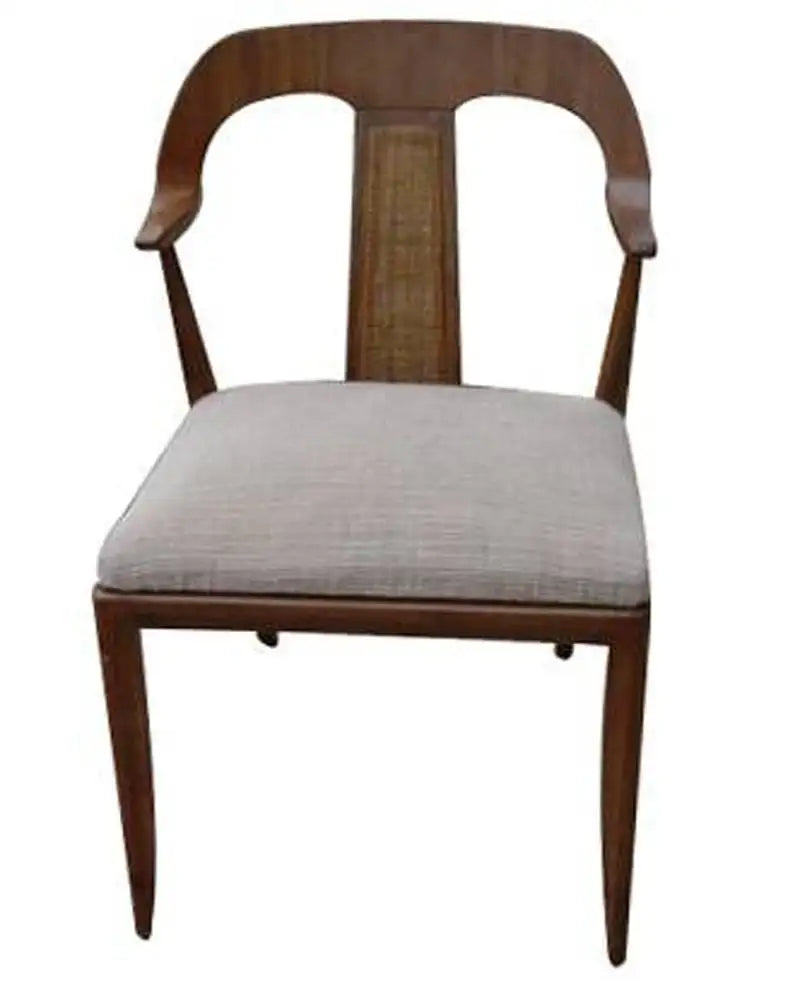 Premium Danish side dining chairs tapered walnut legs.​