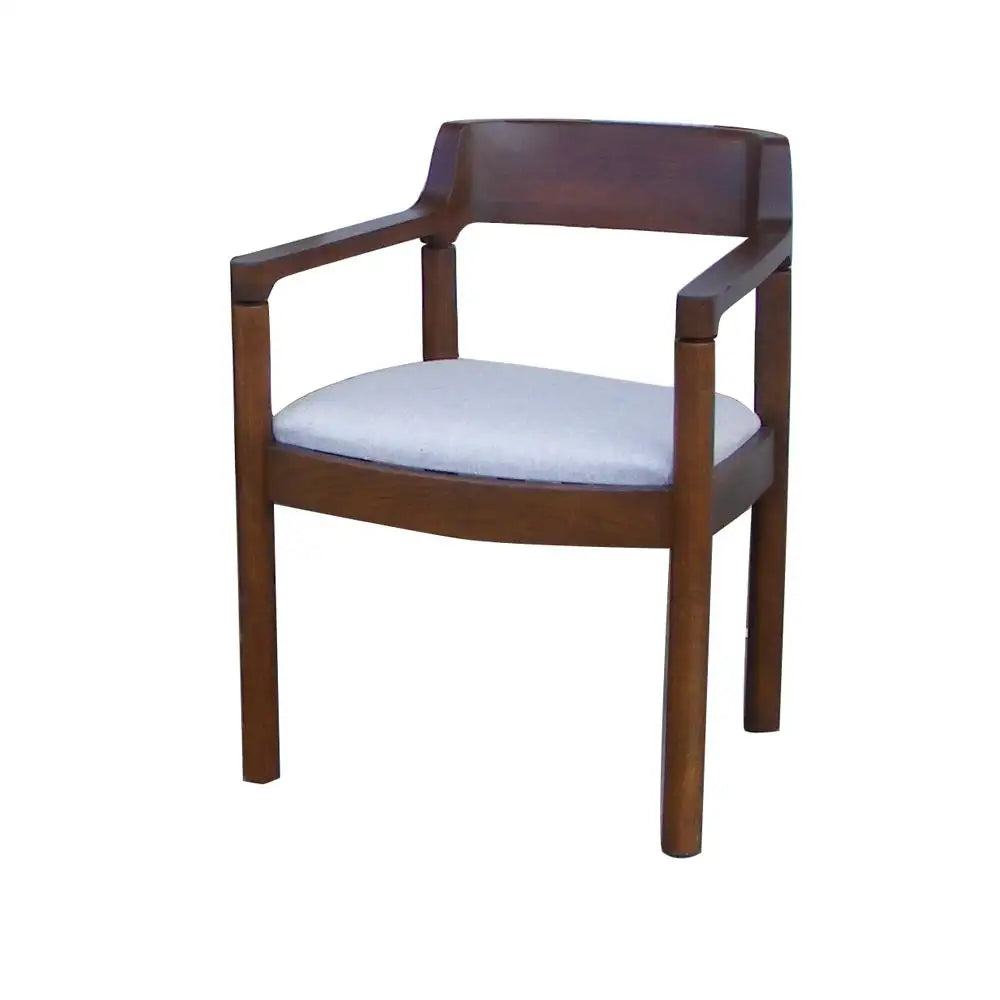 Nicos Zographos Ireland chair sculpted backrest solid wood frame.​